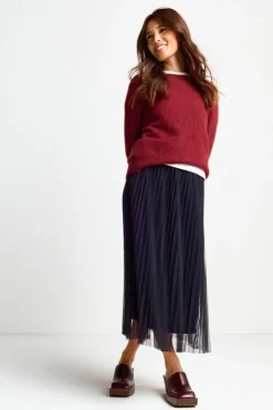 Plisseerock In Midilänge