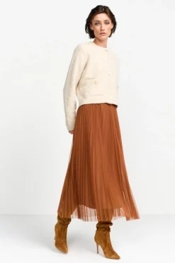 Plisseerock In Midilänge