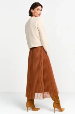 Plisseerock In Midilänge