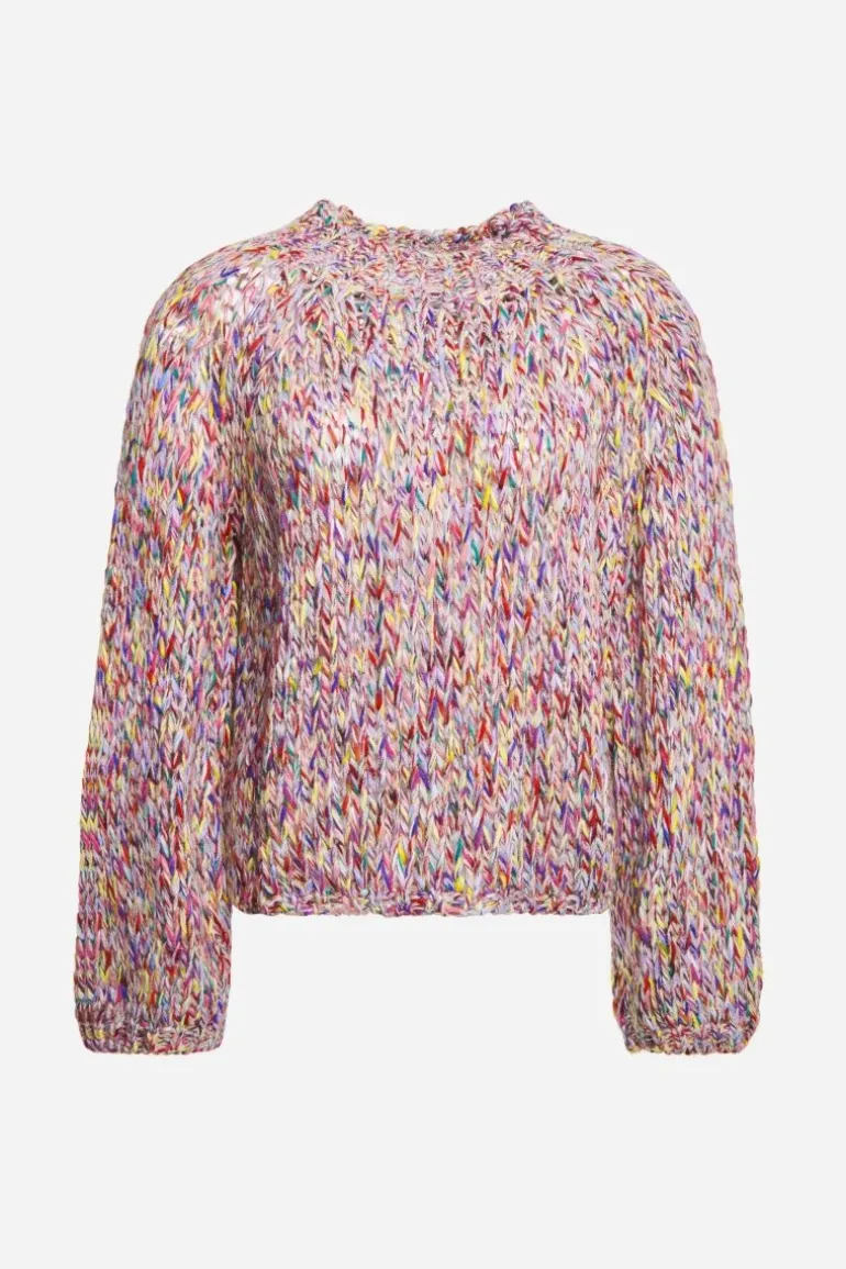 Pullover Aus Melangestrick