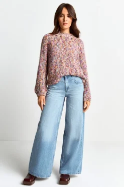 Pullover Aus Melangestrick