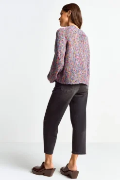 Pullover Aus Melangestrick