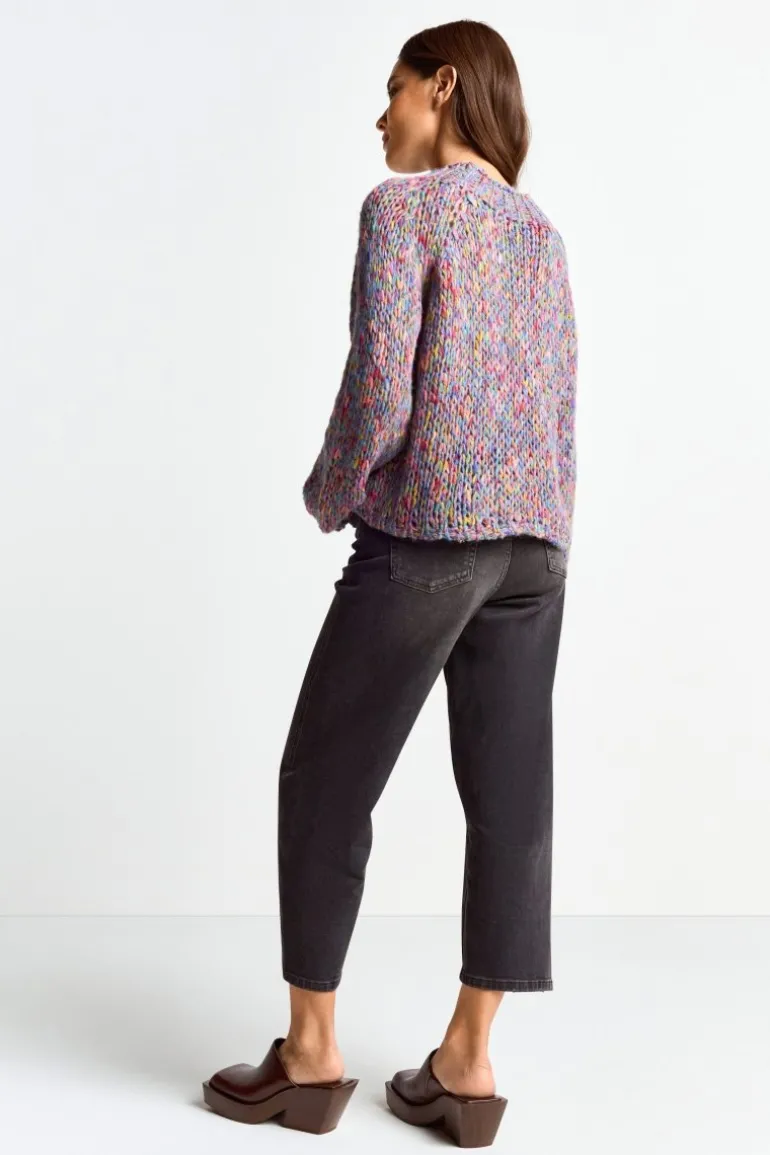 Pullover Aus Melangestrick