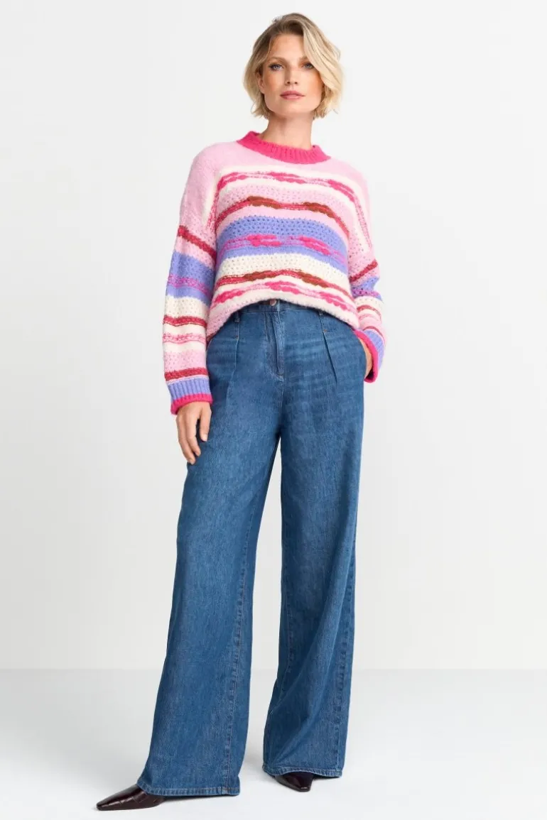 Pullover In Colour-Blocking-Optik