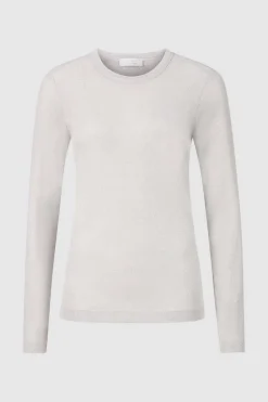 Rib-Longsleeve Mit Glanzeffekt