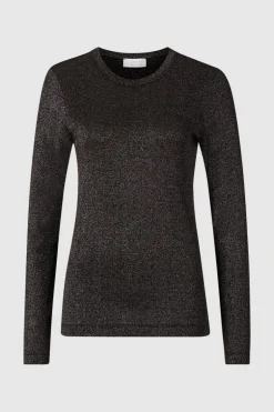 Rib-Longsleeve Mit Glanzeffekt