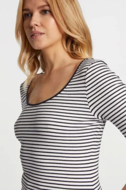 Rib-Shirt Aus Baumwolle