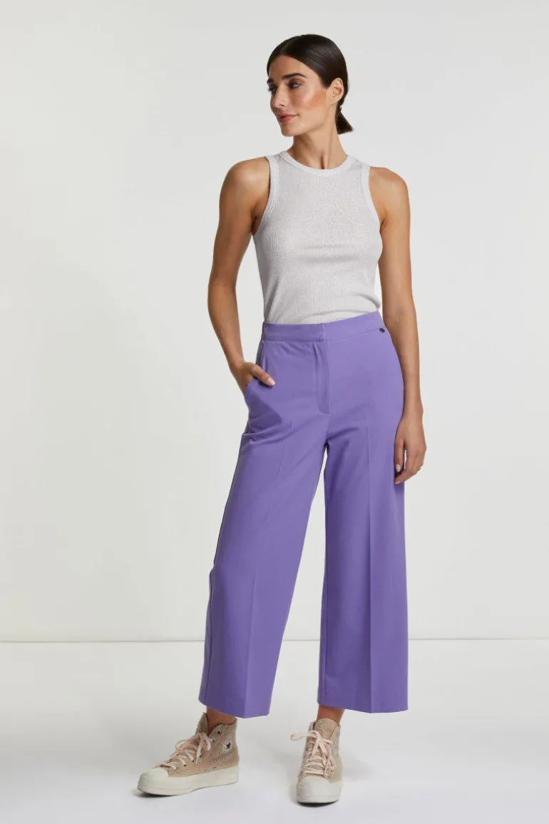 Rib-Top Mit Glanzeffekt