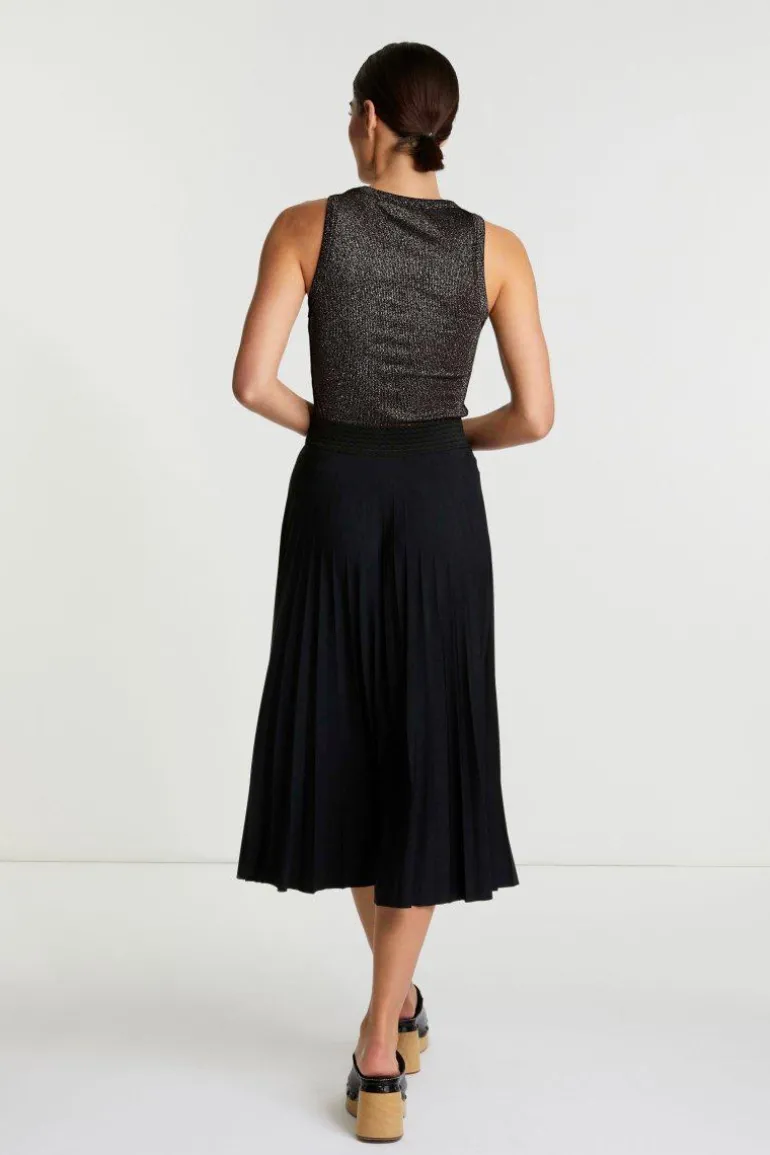 Rib-Top Mit Glanzeffekt