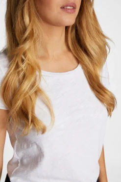 Slub-T-Shirt Aus Baumwolle