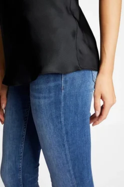 Spaghettiträger-Top Mit Seide