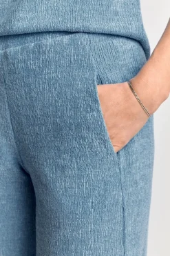 Stoffhose In Crinkle-Optik