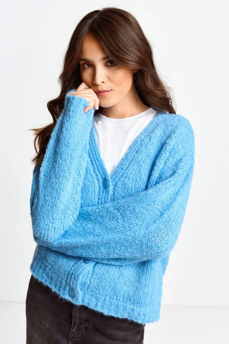 Strickcardigan Mit Knopfleiste