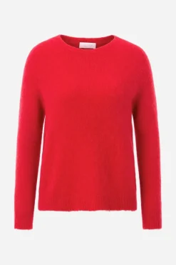 Strickpullover Aus Weichem Materialmix