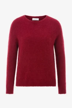 Strickpullover Aus Weichem Materialmix