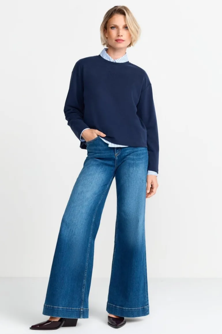 Sweatshirt Aus Supersoftem Jersey