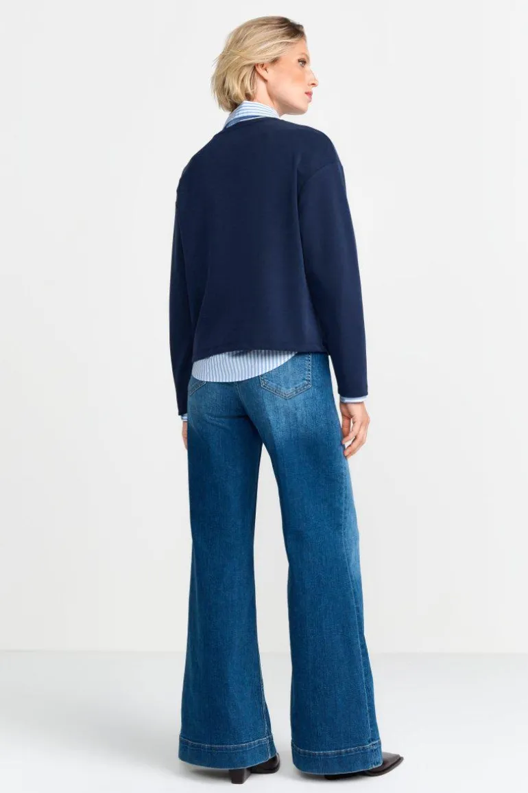 Sweatshirt Aus Supersoftem Jersey