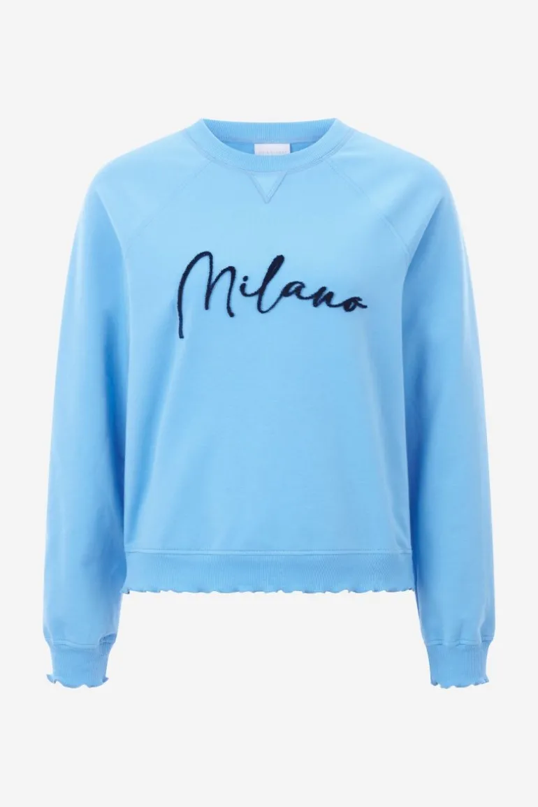 Sweatshirt Mit Schriftzug