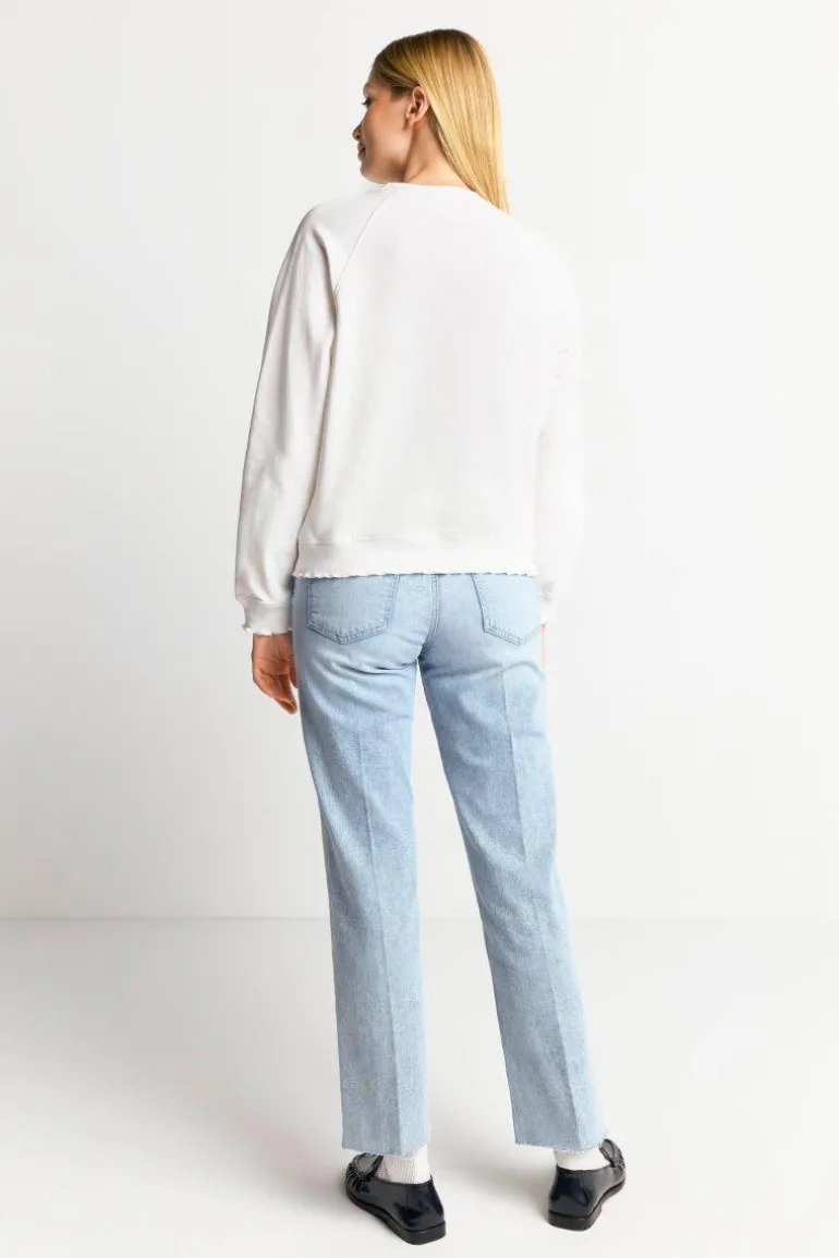 Sweatshirt Mit Schriftzug