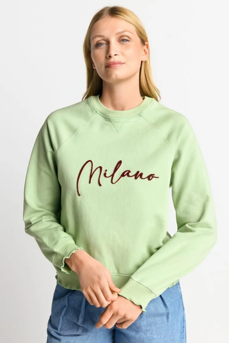 Sweatshirt Mit Schriftzug