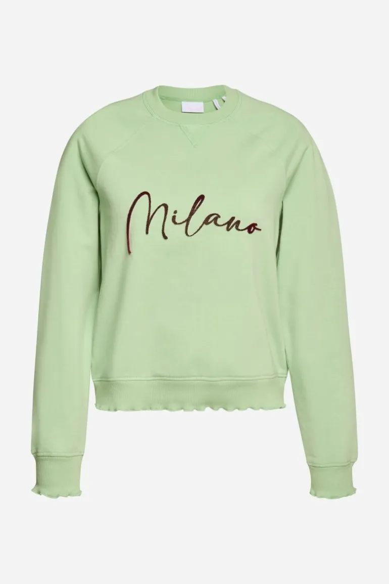 Sweatshirt Mit Schriftzug