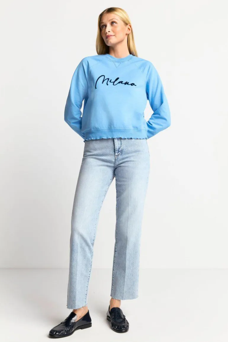 Sweatshirt Mit Schriftzug