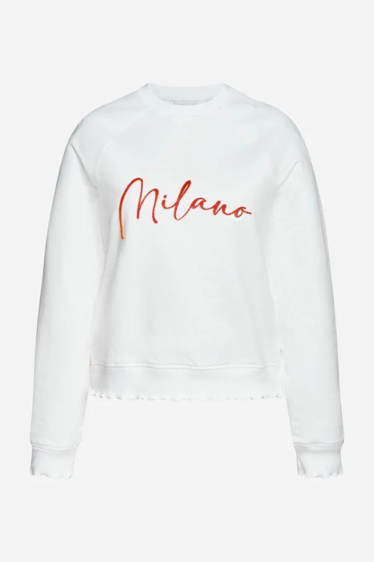 Sweatshirt Mit Schriftzug