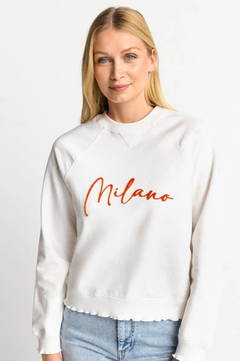 Sweatshirt Mit Schriftzug