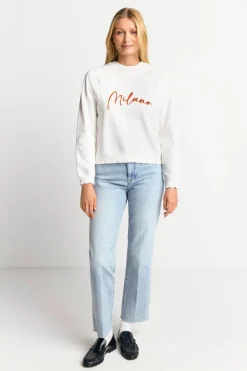 Sweatshirt Mit Schriftzug