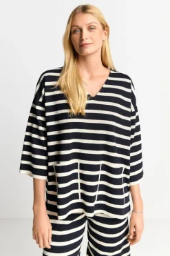 Sweatshirt Mit Tiefem V-Neck