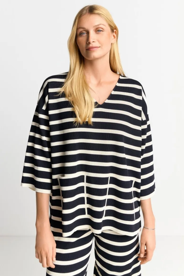 Sweatshirt Mit Tiefem V-Neck