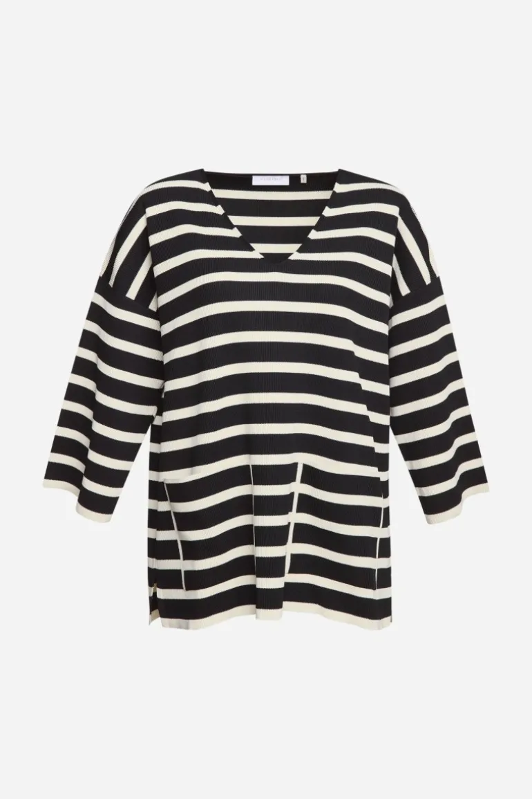 Sweatshirt Mit Tiefem V-Neck