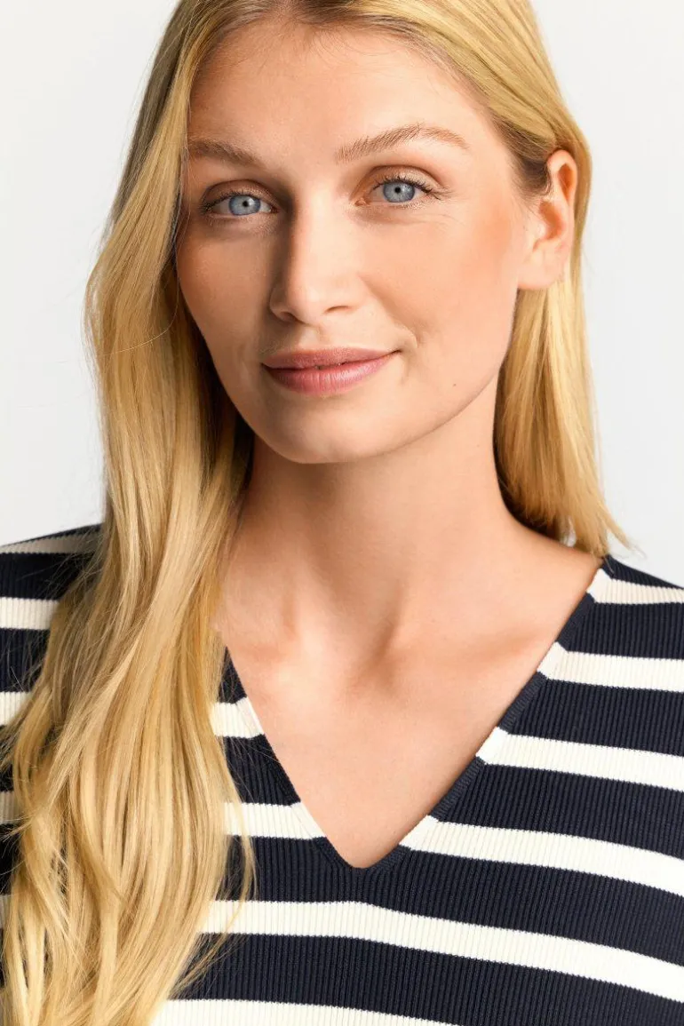 Sweatshirt Mit Tiefem V-Neck