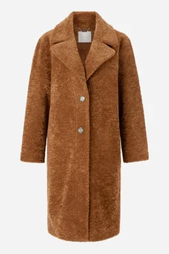 Teddy-Mantel Mit Reverskragen