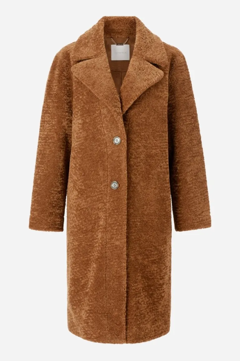 Teddy-Mantel Mit Reverskragen