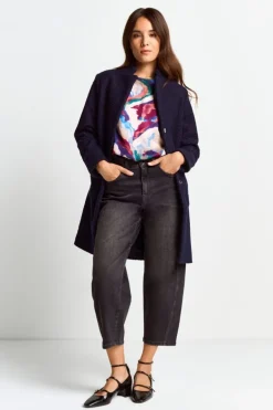 Teddy-Mantel Mit Stehkragen