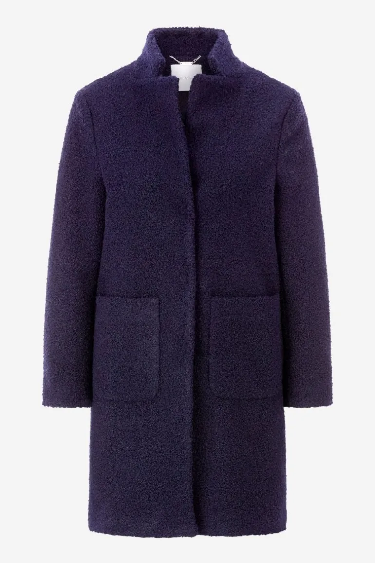Teddy-Mantel Mit Stehkragen