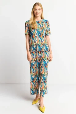 T-Shirt In Crinkle-Optik