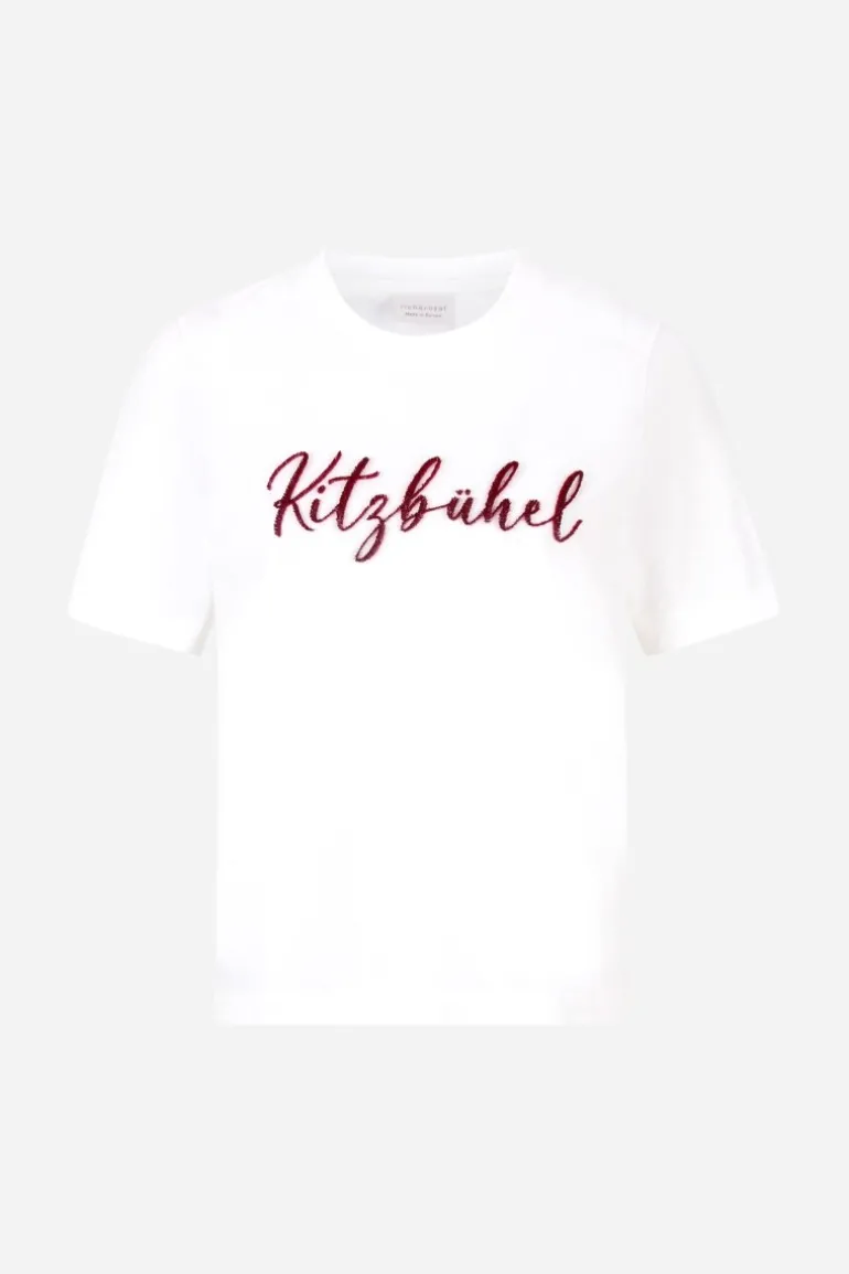 T-Shirt Mit Flockdruck