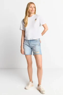 T-Shirt Mit Frida Kahlo-Applikation