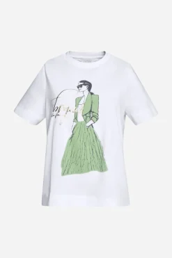 T-Shirt Mit Illustrations-Print