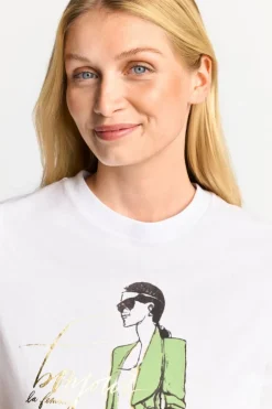 T-Shirt Mit Illustrations-Print