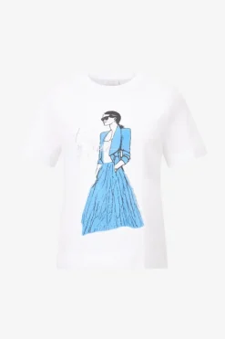 T-Shirt Mit Illustrations-Print