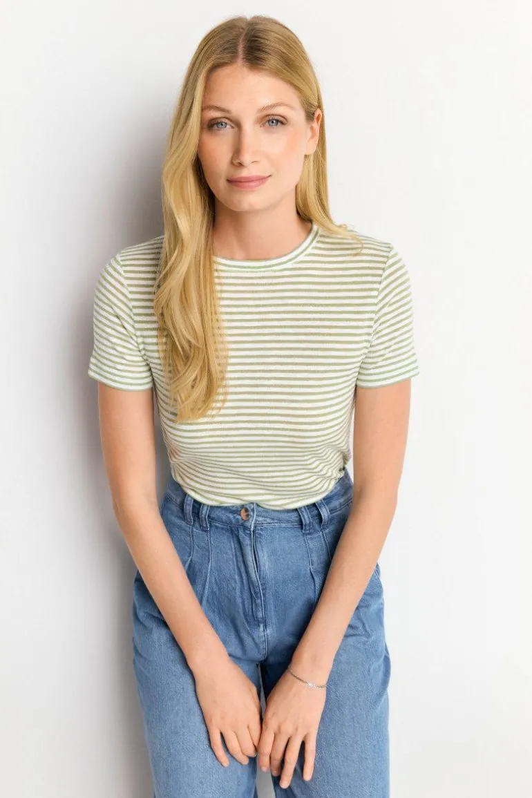 T-Shirt Mit Metallfäden