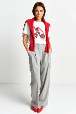 T-Shirt Mit Strassdetails