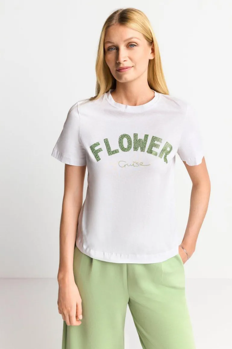 T-Shirt Mit Strassverzierung