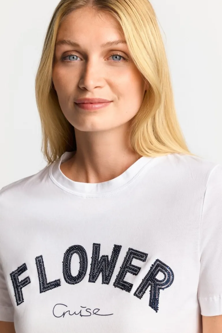 T-Shirt Mit Strassverzierung