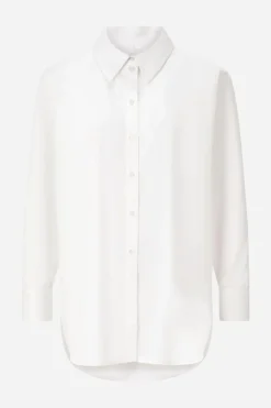 Weiße Oversize-Bluse