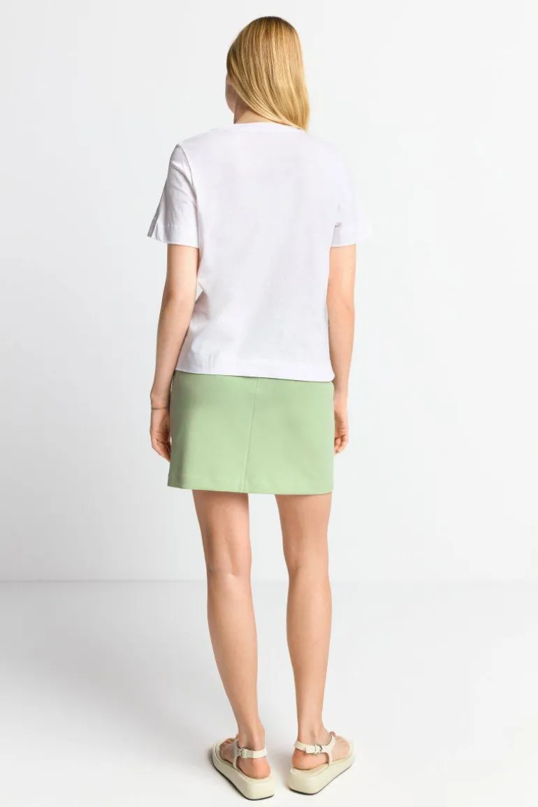 Weißes T-Shirt Mit Print