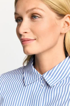 Weite Hemdbluse Mit Knopfleiste